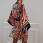 Anthropologie  Zadie Velvet Robe Bohemian Colorful Kimono Size XS/S Photo 3