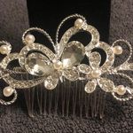 Wedding hair comb Silver Photo 0
