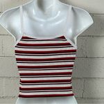 Brandy Melville  Red Striped Tank one size Photo 4