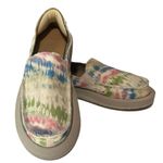 Sanuk  x Grateful Dead Tie Dye Hemp Slip On Foam Comfort Blue Green Pink Size 6 Photo 0
