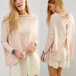 Free People  Lover Rib Split Back Pullover Sweater S Photo 1