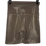 Beyond Yoga  Shorts Size XS Twinkle High Waist Biker Mocha Brown Athletic Sparkle Photo 0