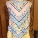 Anthropologie pastel chevron dressy tank top Photo 4