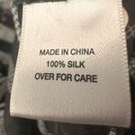 Adrienne Vittadini  100% Silk Palm leaf sheer button down blouse size4 Photo 8