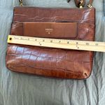 Fossil Cowhide Leather Crocodile Texture Crossbody Purse. Photo 11