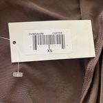 Max and Cleo plunging empire waist long sleeve dress in coffee brown size XS NWT Photo 6