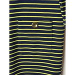 STS Sail to Sable Dress Women Blue Yellow Stripe Crewneck Shift Mini Preppy Photo 6
