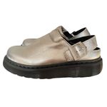 Dr. Martens  NWTs Silver Laketen Leather Mules Platform Clogs size 8 Photo 6