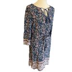 BeachLunchLounge  Multi-Color Blue Floral Boho/Casual Design Dress M-EUC Photo 10