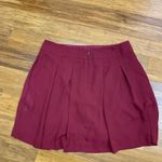 Banana Republic  Maroon Pleated Mini‎ Skirt Women's Petite Size 6 Short Tennis Photo 2
