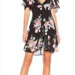 LPA  Button Up Midi Dress in Midnight Roses XL Photo 0
