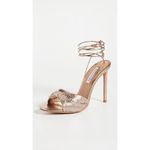 AQUAZZURA Metal Twist 105 Sandal in Satin Gold 36 Womens High Heels Size 5 Photo 5