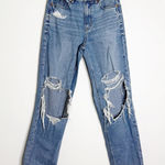 American Eagle  Super High-Rise Baggy Straight Jeans – Size 2 Photo 0