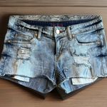 Decree  Jean Shorts Womens Size 11 Blue Cut Off Jeweled Studded Distressed Booty Photo 0