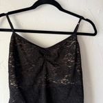 Y2K Cookie Cami Black Lace Sheer Whimsigoth Lingerie Tank Top Large Photo 1