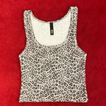 SKIMS  cotton rib tank in snow leopard print size L Photo 0