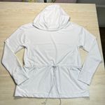 Kinona Sports White Hoodie Drawstring Pullover Athletic Italian Fabric XS Photo 7