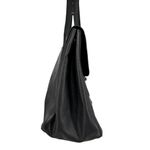 Longchamp Vintage Leather Shoulder Tote Bag Black Pockets Classic Heritage Photo 6