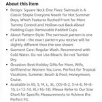 Cupshe One Piece Swimsuit Square Neck Palm Leaf Print Green Women’s XL 16-18 Photo 8