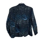 cj banks  zip front tapestry ombré paisley jacket shirt blazer professional plus Photo 1