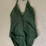 Xhilaration Xhileration Olive Green One Piece Swimsuit Photo 0