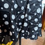 NWT INC International Concepts 100% Silk Black & White Polka Dot Skirt Size 8 Photo 6