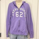 Abercrombie & Fitch  Zip Up Hoodie Jacket Size XL Purple Y2K Photo 1