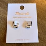 Madewell  Delicate Collection Puffy Hoop Earrings in Sterling Silver Photo 1