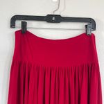 Norma Kamali  Red Mini Swing Skirt Pull On Stretch Size Medium    Photo 1