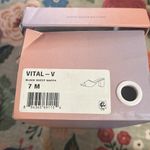 Lisa Vicky Black Sheep Nappa Leather Vital Slip On Heel Sandal Open Toe 7 Photo 1