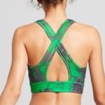JoyLab  V-Neck Island Print Abstract Strappy‎ Padded Sports Bra Women’s XS Photo 3