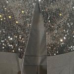 Eliza J  Black Sequin One Piece Zipper Back Pants Jumpsuit W/ Pockets Women Sz 4 Photo 9