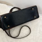 Brahmin Vintage  Doctor Bag Purse Croc Embossed Brown Shoulder Double Strap Photo 4