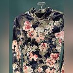 Rachel Roy Blue Floral Velvet Over The Knee long Sleeve Dress Pink Photo 3