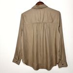 beach lunch lounge women Kimberly long sleeve Shirt khaki size L NWT Photo 5