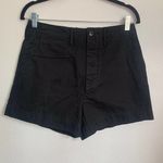 RE/DONE NWT 90s Trouser Shorts in Washed Black Photo 0