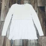 Kimchi Blue Urban Outfitters  Chiffon Babydoll Flowy Sweater Photo 3