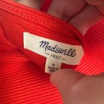 Madewell  Screen Play Ponte Dress Cap Sleeve, Red Orange size 4 O13 Photo 3