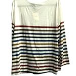 Bloomchic White With Multicolor Stripes Faux Button Accents Size 14/16 Photo 1