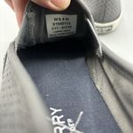 Sperry  Top‎ Sider Grey Leather Perforated Slip On Women’s Loafers 8 M Comfy Photo 4
