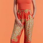 Tyler Boe NWT Palmer Linen Pant size small Orange Photo 0