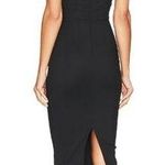 MORE TO COME Sophia Strapless Midi Dress in Black XS Photo 1