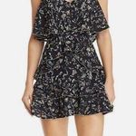 LA MAISON TALULAH Anthropologie BLACK FLORAL LAYERED MINI DRESS Size Medium Photo 0