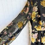 ASTR  the label velvet long sleeve floral dress Photo 3