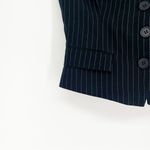 NWT Sincerely Jules Strapless Pinstripe Vest S Black Photo 3