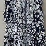 Just Taylor High Neck Floral Dress Black/White Sz 4 Black Photo 0