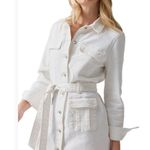 Sanctuary denim White Button-Up Belted shirt dress Photo 1