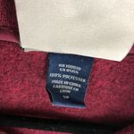 Ivory Ella  Womens Pullover Sweatshirt Fleece Quater Zip Mock Neck Knit Red S Photo 3