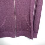 Victoria's Secret Victoria’s Secret Burgundy Sequin Heart Back Full Zip Hoodie Photo 3