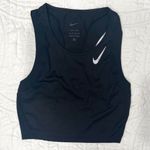 Nike Black Cropped Workout Top Photo 1